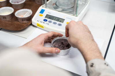 Determination dry matter feed